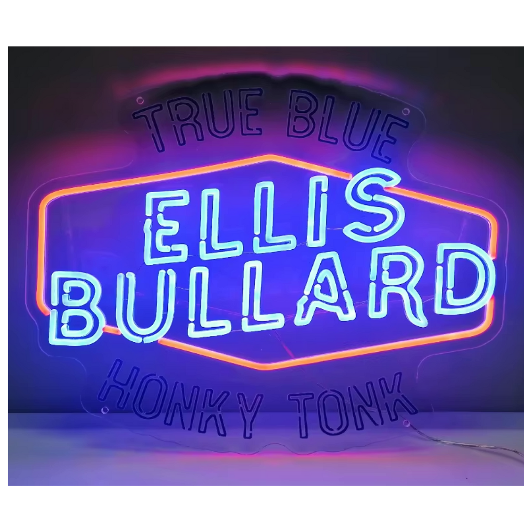 Ellis Bullard "True Blue Honky Tonk" Neon