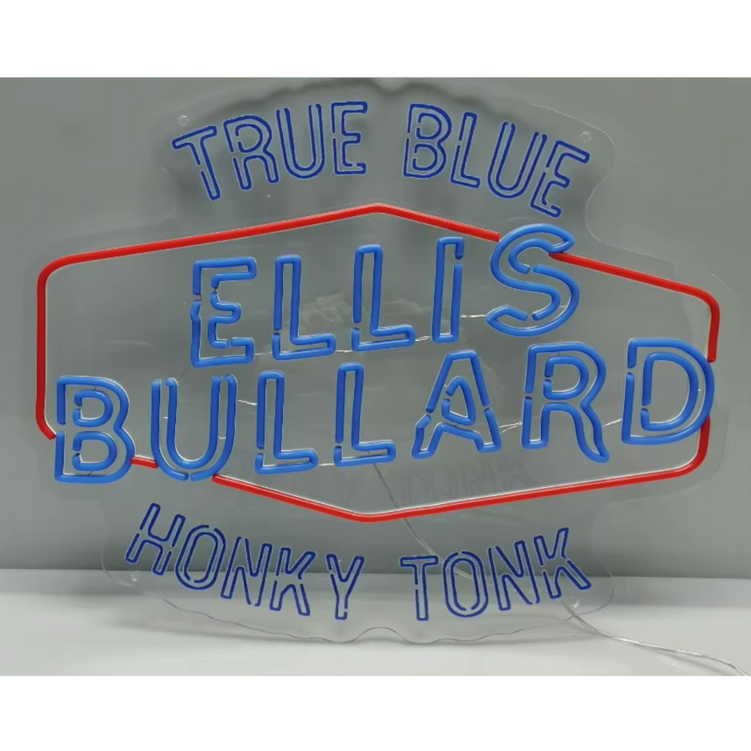 Ellis Bullard "True Blue Honky Tonk" Neon
