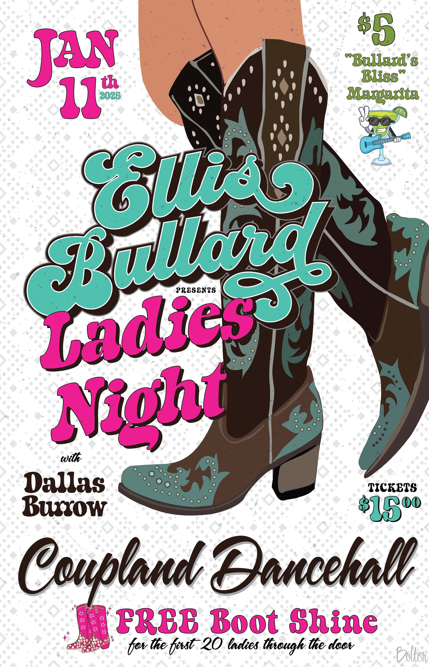 Coupland Dancehall Concert Poster (1.11.25)