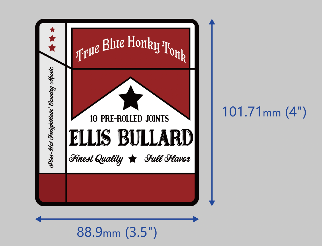 True Blue Honky Tonk Pack Sticker