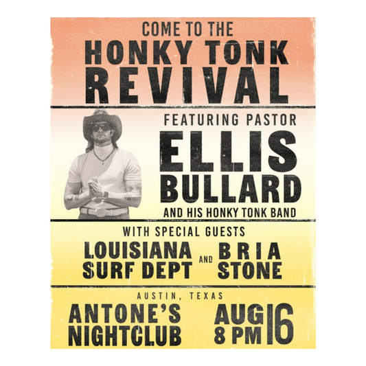Austin, TX - Antone's Concert Poster (08/16/25)