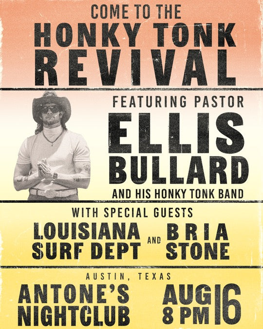 Austin, TX - Antone's Concert Poster (08/16/25) - ROAD