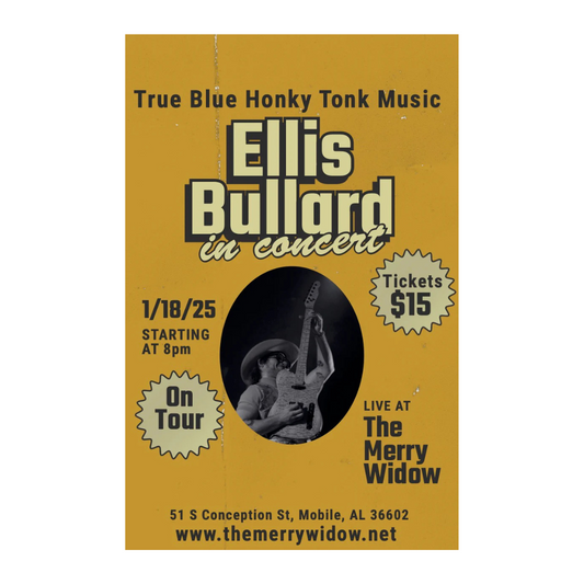 The Merry Widow - Mobile, AL (1.18.25) Concert Poster